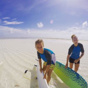 Surfing på Zanzibar